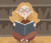 Girl reading a Book