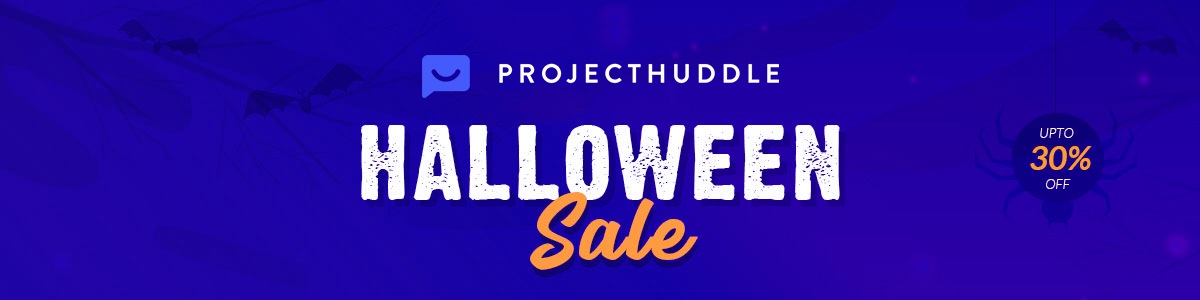 ProjectHuddle halloween banner
