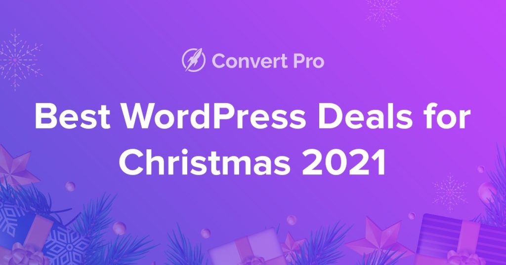 Convert Pro WordPress Christmas Deals 2021